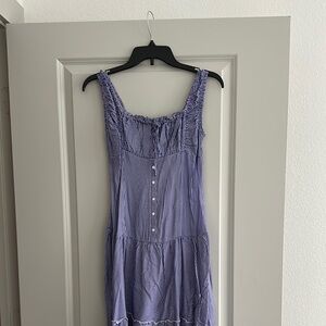 Frankies Bikinis Women's Blue Gingham Dress